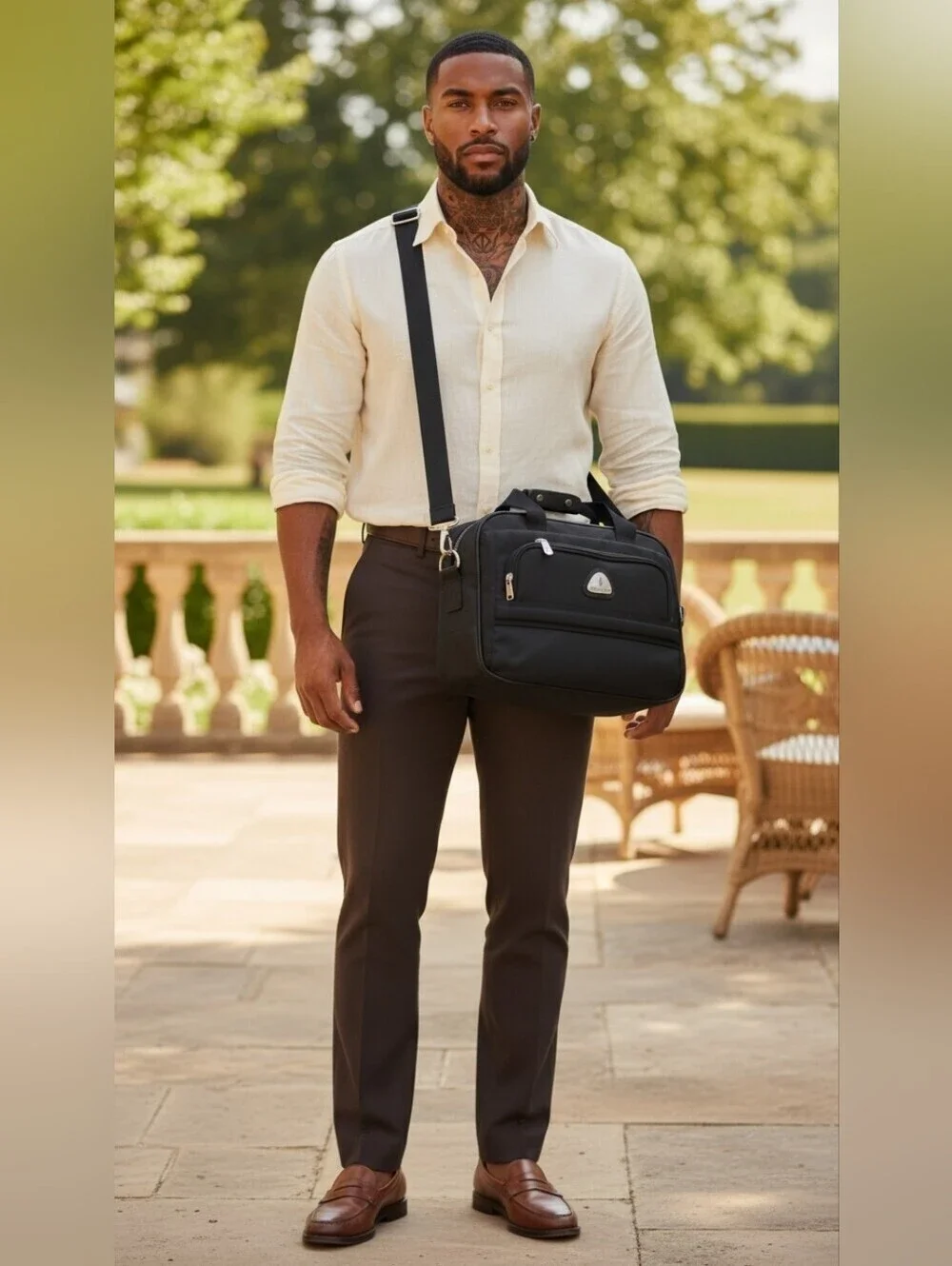 Vintage London Fog Travel Bag